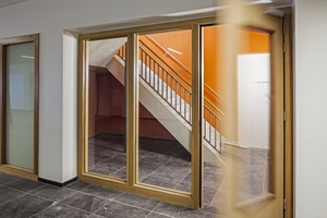  Das Brandschutzglas „Contraflam One“ ist bis zu 42 Prozent leichter als vergleichbare Mehrkammerkonstruktionen 