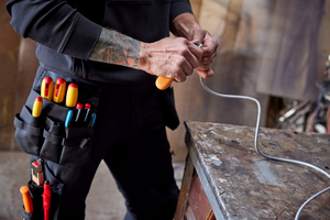  Bei der „Tyresta“-Kollektion von Fristads lassen sich Werkzeugtaschen mit einem Magnetsystem befestigen 