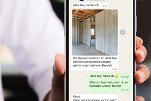  WhatsApp wird in Bauprojekten für die schnelle Info-Übermittlung genutzt 