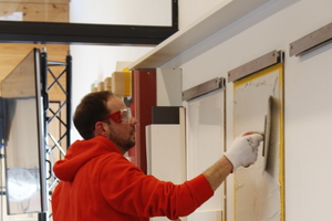  Verschiedene Putz-Techniken standen im Fokus der Praxisvorführungen 