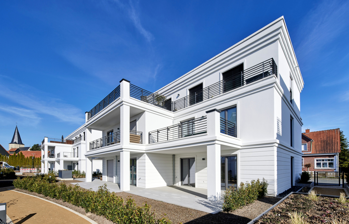 Die Kombination aus ?EPS-Prime?-System, individuellen Bossen- und Fassadenprofilen und dem mineralischen Putz zeigt, wie vielfältig die Gestaltungsmöglichkeiten mit WDVS sind