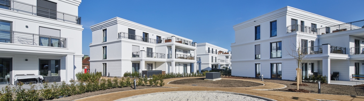 Das WDVS ?EPS Prime? von Brillux erlaubte in Laer den Bau von vier Mehrfamilienhäusern, deren Fassaden gleichermaßen ästhetisch ansprechend wie energieeffizient sind