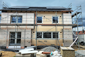  Einfamilienhaus in Wenzenbach während der Sanierung durch die Schweiger Rollladen GmbH 