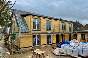  In Tentzerow saniert die Halm GmbH ein Einfamilienhaus seriell mit Strohdämmung 