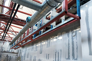  Zu den besonderen Herausforderungen zählte der Bau von Installationswänden mit sehr hoher Lastenanforderung 