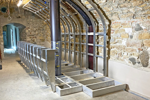  Auch das Thekengerüst wurde in der Werkstatt der Metallbaufirma vorgefertigt 