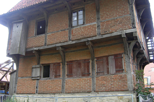  Der Fachwerkspeicher Haus Kump in Münster vor Beginn der Restaurierungsarbeiten 