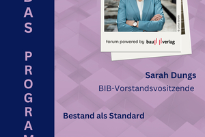  Sarah Dungs vom Verband Bauen im Bestand stellt de Bauordnungs-Bot vor 