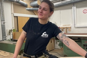   Sophie Renfftlen verliebte sie sich in das Arbeiten mit Holz   