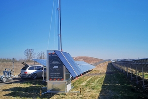   Der Kameraturm ist abgeschlossen und die Kamera durch ihre Installationshöhe außer Reichweite  