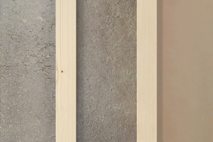  Deckenuntersichtsvarianten von links nach recht: geglättet, naturrau, verputzt 