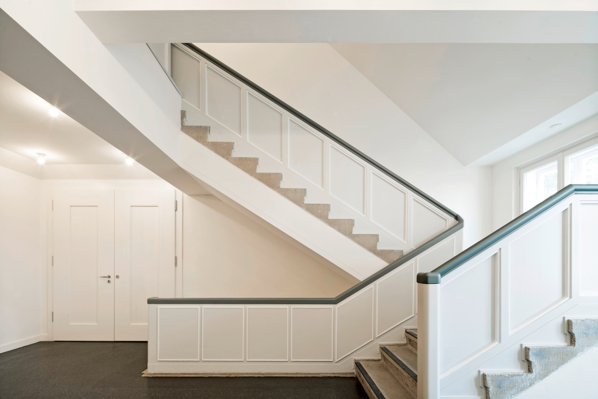 Die Treppenhäuser konnten alle im Original erhalten werden