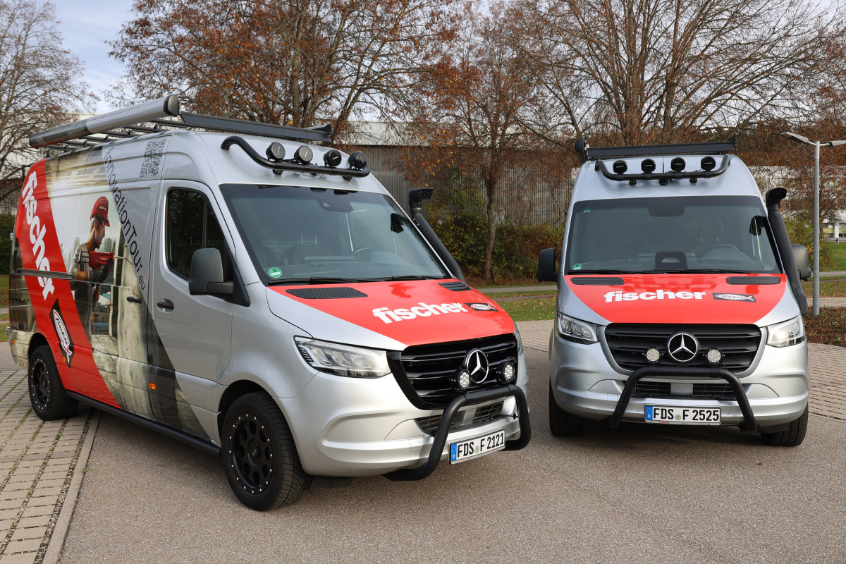 Ab März 2026 sind zwei „Fischer-Tour-Vans“ parallel im Einsatz: Ein Fahrzeug tourt durch Deutschland, während ein zweiter Van europaweit unterwegs ist