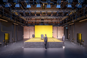  Der neue große Theatersaal ist als Black-Box konzipiert und kann durch mobile Elemente flexibel bespielst werden 