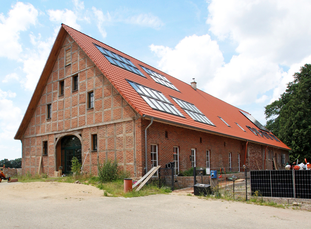 Das Wohn- und Stallgebäude in Ladbergen vor Beginn der Umbauarbeiten