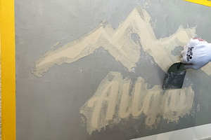  Auch Schriftzüge und Motive können mit der Schablone gestaltet werden 