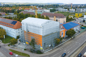  Die Baumaßnahme am Dietrich-Theater Neu-Ulm war durch die innerstädtische Lage und den Umbau bei laufendem Betrieb besonders anspruchsvoll 