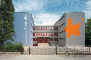  Anerkennung: Neues Fassadenfarbkonzept für die Ganztagsschule Burgbreite in Wernigerode 
