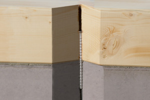  Die Multimonti-Timberconnect wurde korrekt eingeschraubt und das Holz- und Betongewinde schließt mit dem jeweiligen Werkstoff bündig ab

Fotos: Heco
 