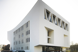  Die vom Stuttgarter Büro wulf architekten geplante Sanierung und Erweiterung der städtischen Musikschule in Hamm 