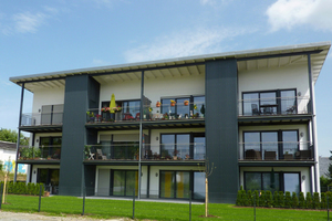  Das vom Architketen Uwe Tiltmann aus Schmellenberg entworfene barrierefreie Wohnhaus "Am Bahnhof 6" in Schmallenberg 