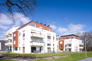  "Das Solarhaus" mit 34 Wohneinheiten und Tiefgarage in Münster vom Büro ajp architekten aus Münster 