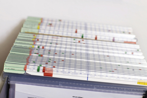  Steuerungstaschen, die für jeden Kunden angelegt werden, enthalten alle Infos von der Anfrage über das Angebot bis zur Abrechnung. Bei diesem Planungsinstrument ist sofort erkennbar, in welcher Phase sich ein Auftrag befindet und welcher Schritt als nächstes zu tun ist 