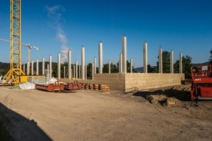  Das Tragwerk der Kräuterhalle wurde in Laufen in Stahlbetonbauweise hergestellt 