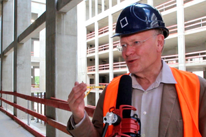  Manfred Rettig im Interview auf der Schlossbaustelle 