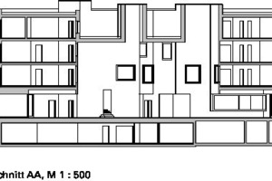  Schnitt AA BB, Maßstab 1 : 500 