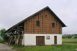  Die Scheune in Niederbayern vor Beginn der Sanierungs- und UmbauarbeitenFoto: Archiv Bauherr 