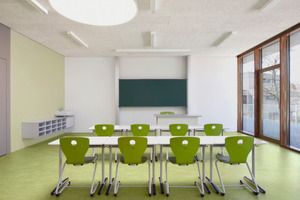  Klassenzimmer im Neubau der Pestalozzischule in Leonberg        Foto: Heradesign 