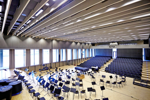  Das neu errichtete Auditorium der Universität Augsburg bietet etwa 400 Zuhörern Platz 