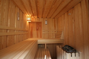  Blick in die Sauna 