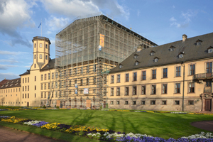  Einhausung auf dem Fuldaer StadtschlossFoto: Layher 