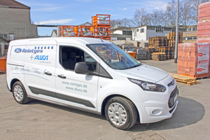  Der Testwagen: Der Ford Transit Connect mit langem Radstand wird angetrieben von einem 1,6-Liter-TDCI-Turbodiesel mit 70 kWFotos: Olaf Meier 