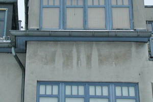  Wasser Ablaufspuren an der WDVS-Fassade 