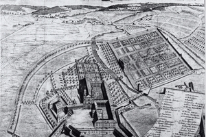  Historischer Stich: So hatten sich die Erbauer des Klosters um 1700 einst die Anlage vorgestellt 