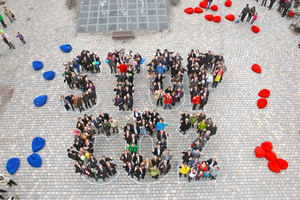  Die Stop-CO2-Aktion im Rahmen der Bayerischen Klimawoche 2013 in Pfaffen­­ofen/Ilm ist Vorbild für die große Aktion in Köln 
Foto: Stadt Pfaffenhofen / Paul Ehrenreich 
