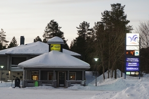  Als wir in Lappland ankamen, waren tatsächlich 4 Grad plus - aber es wurde zügig kälter ... 