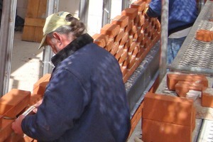  Vor die Fenster der Ostfassade mauerten die Handwerker ein Filtermauerwerk als Sonnen- und Sichtschutz Fotos: Reiner Schiewe 