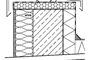  Flachdach-Attika: die Abdichtungsebene muss vollständig über die Traufbohle bis zur Außenkante des WDVS geführt werden 