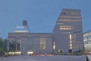  In London erweiterten die Architekten Herzog & de Meuron die Tate Modern mit einem Pyramidenstumpf im Klinkerkleid Foto: Herzog & de Meuron / Anke Müllerklein 