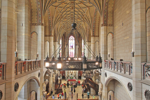  Blick in das Kirchenschiff der Schlosskirche in Lutherstadt Wittenberg von der Orgelempore aus Fotos: Thomas Wieckhorst 