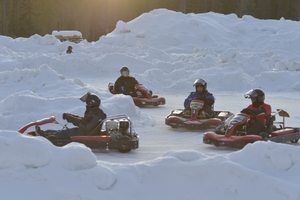  Hat ausgesprochen viel Spaß gemacht: Das Ice-Carting-Rennen 