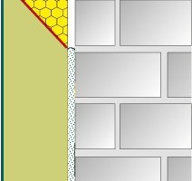  Der weiterentwickelte weber.therm MW Brandriegel plus kombiniert eine nicht brennbare Steinwollplatte mit einem EPS-Dämmplattenkeil. Da der Keil zur Wandfläche abfällt, wird im Brandfall ggfs. geschmolzenes EPS sicher nach hinten abgeleitet. Insbesondere  