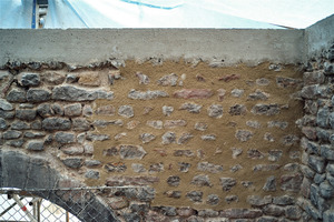  Für die Verfugung des Mauerwerks wurden Mörtel auf Basis von natürlich hydraulischem Kalk eingesetzt<br /> 