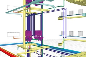  Bereits im virtuellen Bauwerksmodell können Informationen hinterlegt werden, die für den späteren Betrieb des Gebäudes relevant sind. Beispielsweise, wie häufig die Filter der Lüftungsanlage gewechselt werden müssen oder wie hoch der Verbrauch der Heizungsanlage ist 