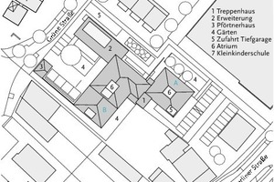  Lageplan, Maßstab 1 : 1500 