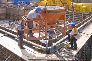  Betonieren der Stahlbetonaußenwände 